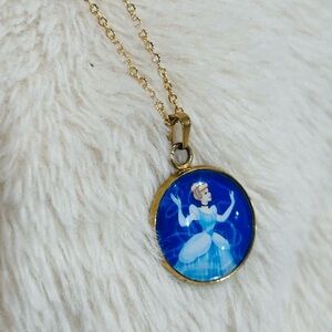 Charming Gold and Blue Princess Necklace